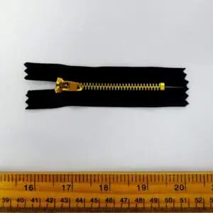 Jeans Zips Metal 3 Inch Black