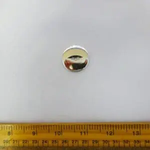 Fish Eye Button 30mm Silver Code Jam