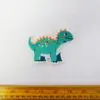 Sew On Motif Patch Dinosaur Green