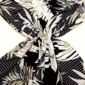 T-Shirting Jersey Fabric Embossed Effect Rhodes Rituals Black