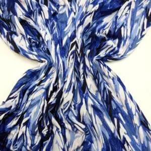 T-Shirting Jersey Fabric Embossed Effect Naxos Nights Blue