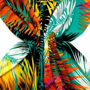 T-Shirting Jersey Fabric Mykonos Melody Jade Multi