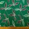 T-Shirting Jersey Fabric Emboss Effect Lush Lefkada Leaves Green