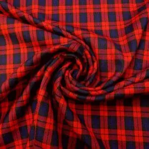 Tartan Suiting Fabric Jameson Town Red Blue