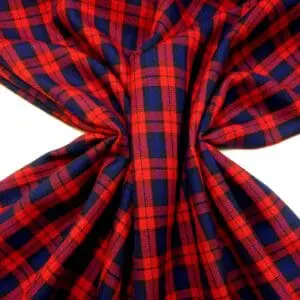 Tartan Suiting Fabric Jameson Town Red Blue