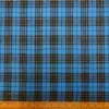Tartan Suiting Fabric Renegade Gold Lurex Turquoise