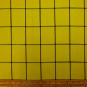 Tartan Suiting Fabric Rupert Yellow