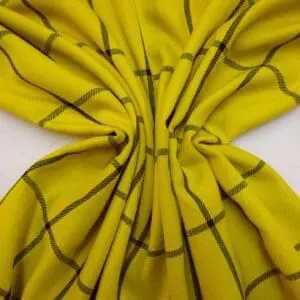Tartan Suiting Fabric Rupert Yellow