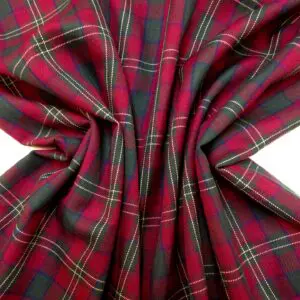 Tartan Suiting Fabric Macpherson Wine Bottle