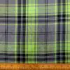 Suiting Fabric Tartan Macculloch Lime Grey