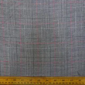 Suiting Fabric Prince Of Wales Thistle Prince Red