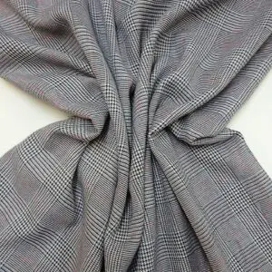 Suiting Fabric Prince Of Wales Thistle Prince Red