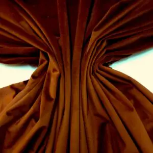 Velvet Fabric Curtaining Devonshire Lightweight Drape Velvet Ginger