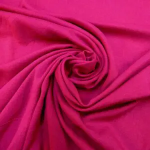 Viscose Fabric Plain Colours Cerise