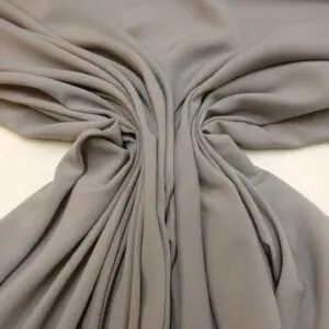 Viscose Fabric Plain Colours Silver Grey
