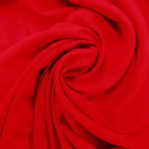 Viscose Fabric Plain Colours Ruby Red