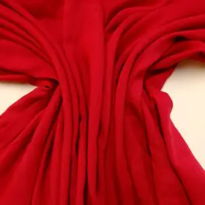 Viscose Fabric Plain Colours Ruby Red
