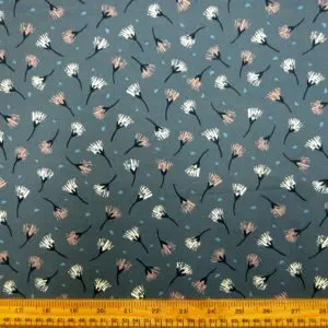 Cotton Fabric Dashwood Craft Cotton Whispy Dandelions Grey