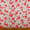 Cotton Fabric Dashwood Craft Cotton Nordic Reindeers White