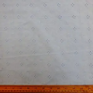 Pure Cotton Fabric Broderie Anglais Brandy Blue