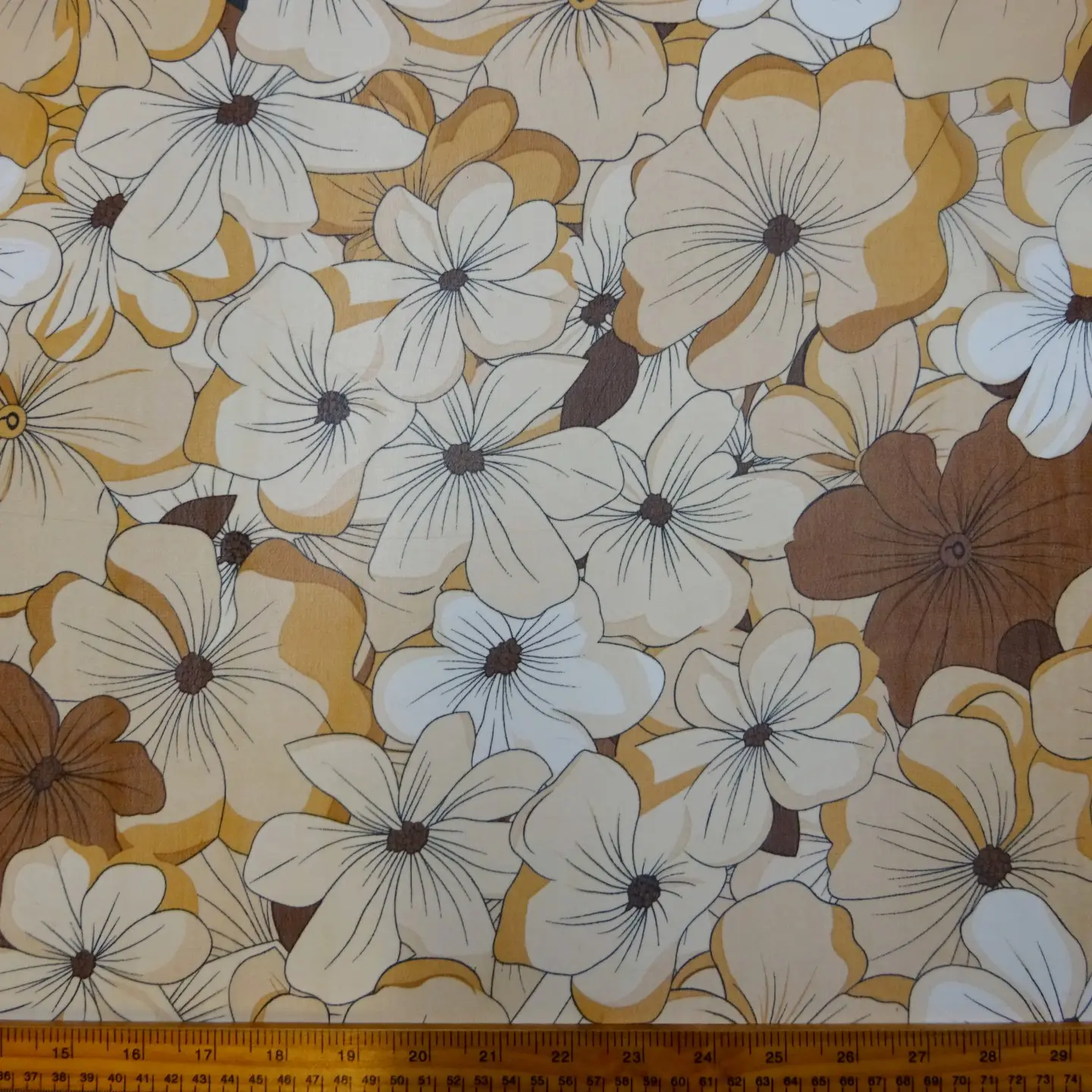 Chiffon Fabric Spanish Lilly Beige Copper