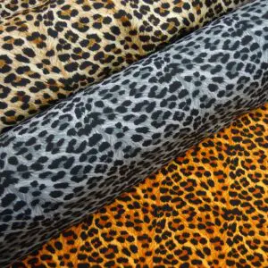 Crepe De Chine Fabric Baby Leopard