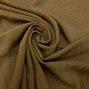 Bubble Crepe Fabric Manufacturers Quality Taupe