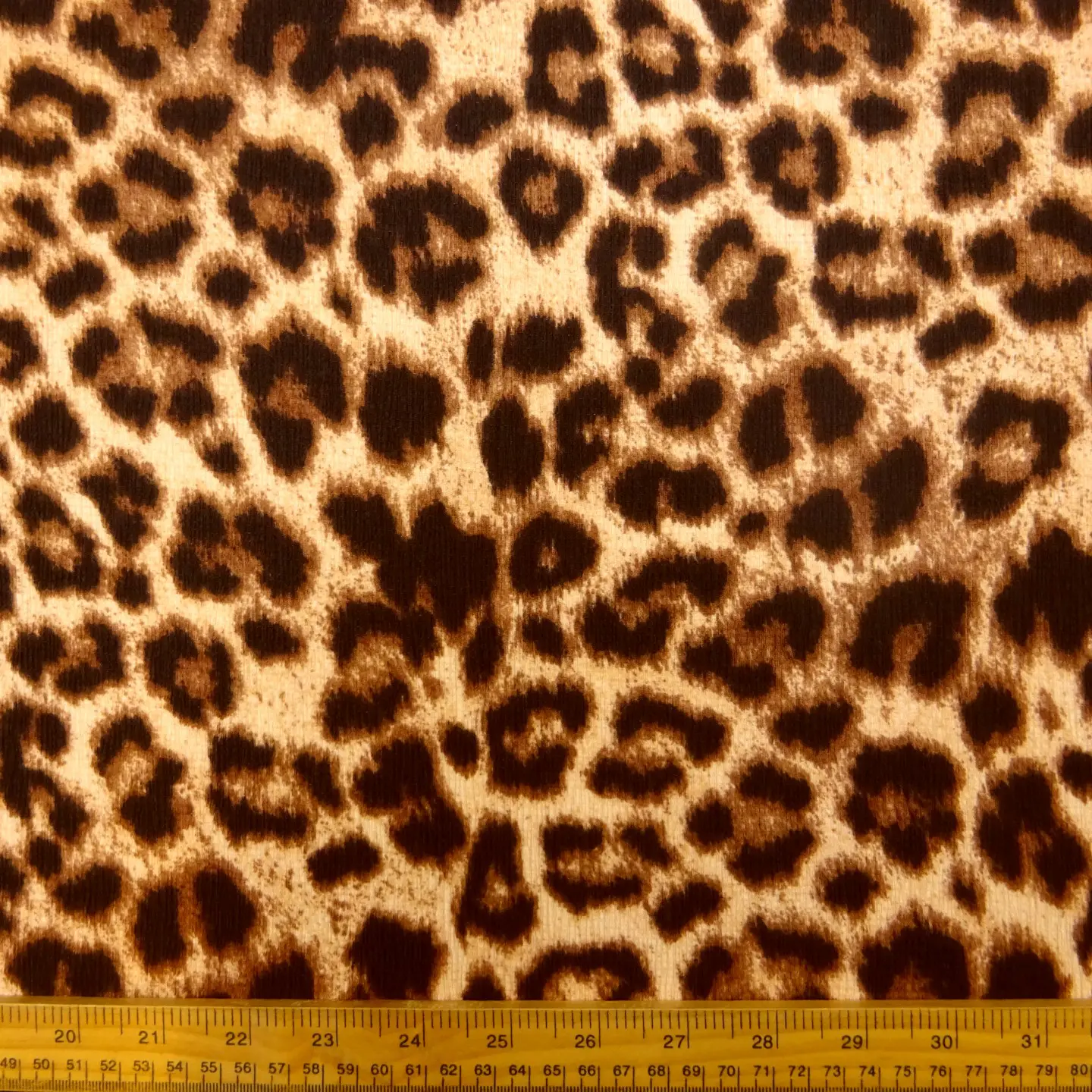 Crepe Textured Fabric With Spandex Drapey Leopards