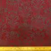 Denim Fabric Flocked Tudor Romance Black Ruby