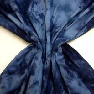 Denim Fabric Slashed Tie Dye Indigo