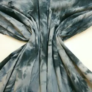 Denim Fabric Slashed Tie Dye Aqua Teal