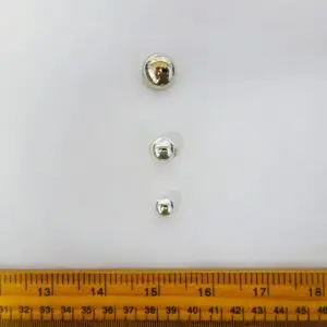 Buttons Shanked Silver Domed Code Jam