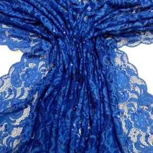 Lace Fabric Heavy With Sequins Tennessee Royal