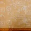 Linen Look Fabric Soft Flowing With Embroidery Honey Sand