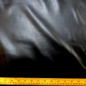 Leather Look Fabric Light Weight Pleather With Mechanical Stretch Black