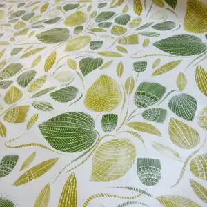 PVC Tabling Fabric Herbal Greens