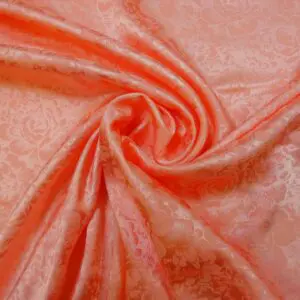 Satin Fabric English Rose Palace Garden Peach