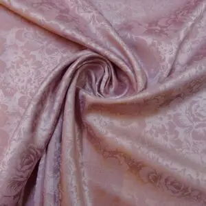 Satin Fabric English Rose Palace Garden Mauve