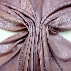 Satin Fabric English Rose Palace Garden Mauve