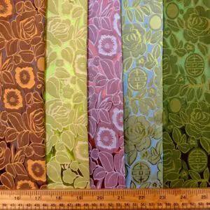 Satin Fabric Begonias In Paris