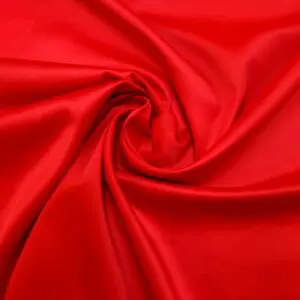 Satin Fabric Slight Stretch Dress Weight Scarlet Red