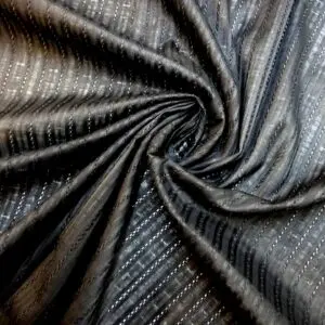 Cotton Fabric Faux Anglais Black