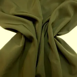 Suiting Fabric Monsoon Crepe Manufacturing Quality Olive Green