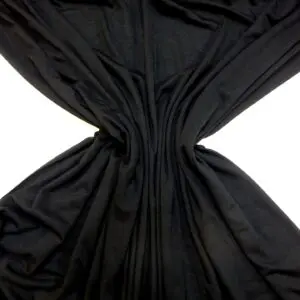 T-shirting Fabric Bamboo Viscose Black