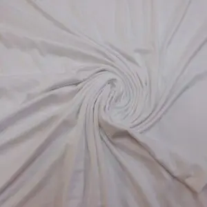 T-shirting Fabric Bamboo Viscose White