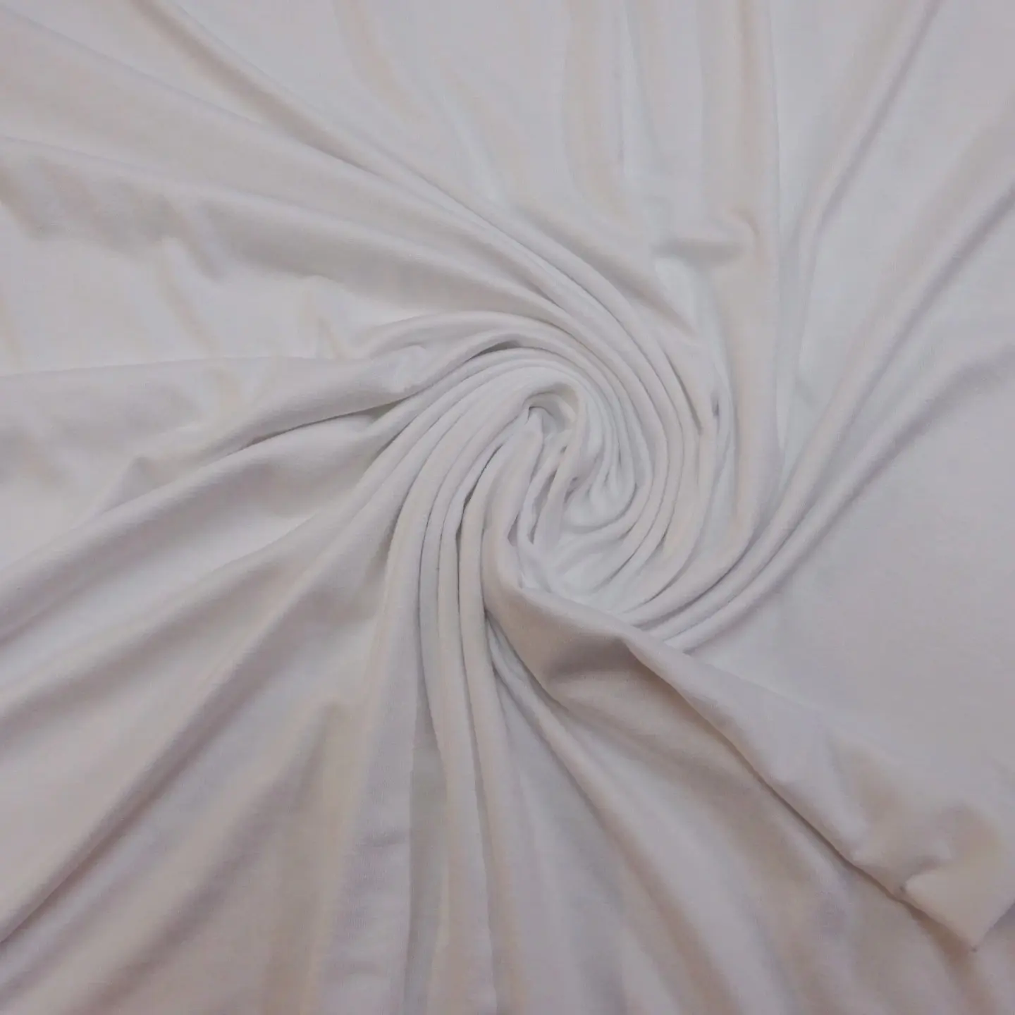 T-shirting Fabric Bamboo Viscose White