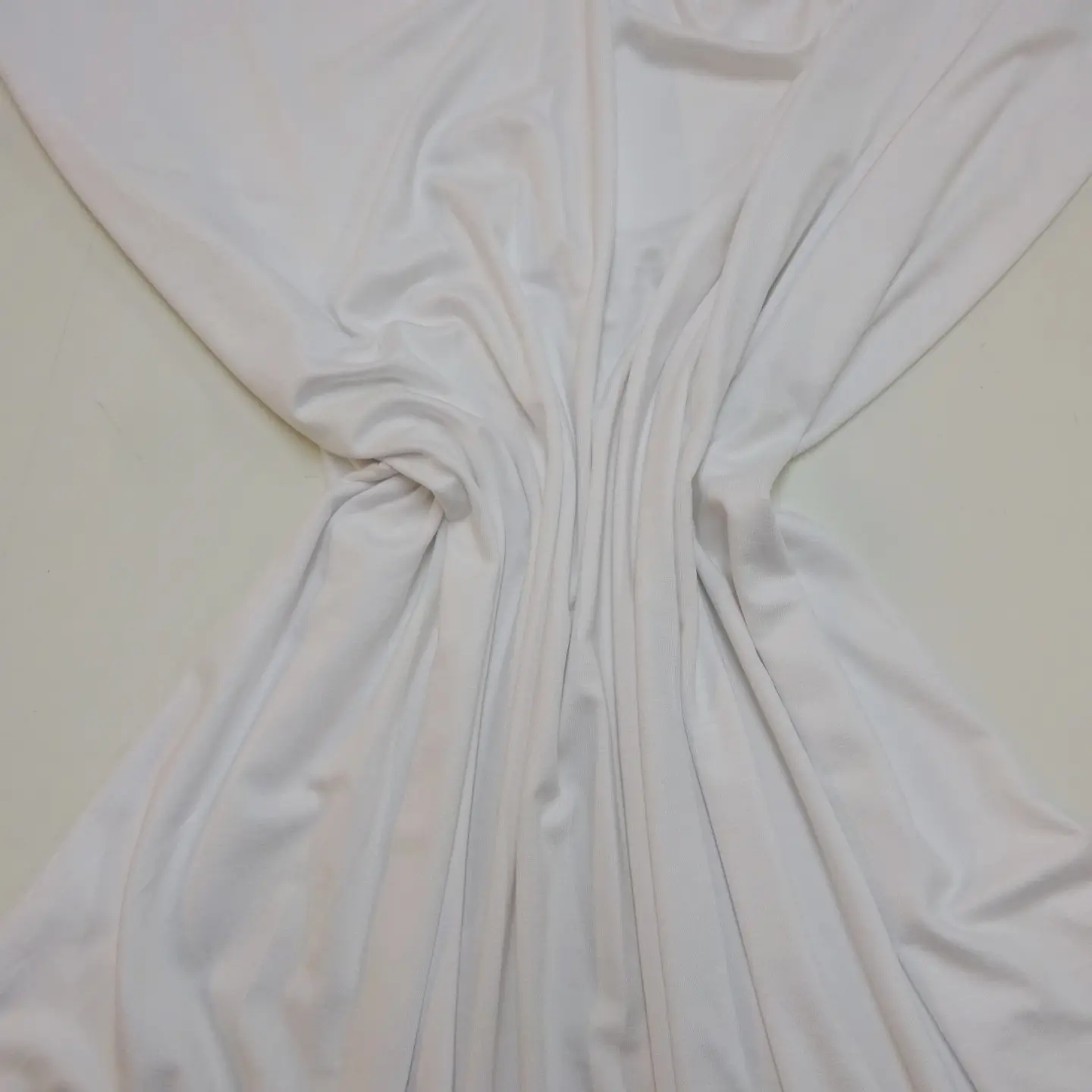 T-shirting Fabric Bamboo Viscose White