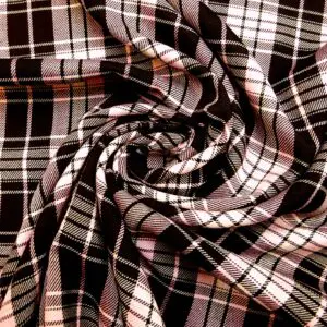 Suiting Fabric Tartan Maclure Pink