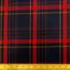 Suiting Fabric Tartan Perth Navy Red