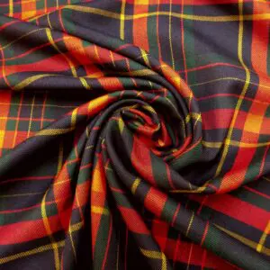 Suiting Fabric Tartan Perth Navy Red